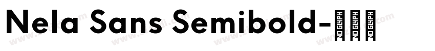 Nela Sans Semibold字体转换